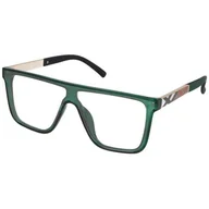 Okulary korekcyjne, oprawki, szkła - Okulary Prostokątne do komputera z filtrem BLUE LIGHT Pełne szkło Zerówki 2562-3 - miniaturka - grafika 1