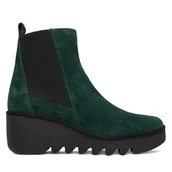 Botki damskie - Botki Fly London Bagufly P501233024 Zielony - miniaturka - grafika 1