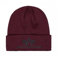 Odzież taktyczna i umundurowanie - Alpha Industries Czapka zimowa 3D Beanie 168910 608 - Dark Cherry - miniaturka - grafika 1