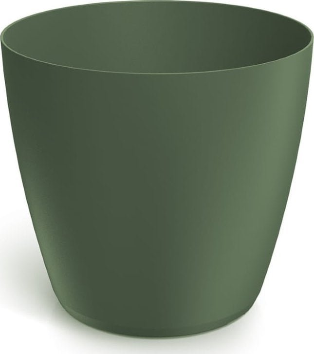 Doniczka plastikowa ciemnozielona 19,8x18,2 cm osłonka gładka Mate