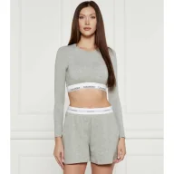 Piżamy damskie - Calvin Klein Underwear Bluzka Cropped Fit - miniaturka - grafika 1