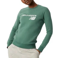 Bluzy sportowe damskie - Bluza New Balance WT03811JD - zielona - miniaturka - grafika 1