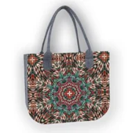 Torebki damskie - Duża Damska Torba Filcowa na ramię w stylu boho Lady Pocahontas - miniaturka - grafika 1