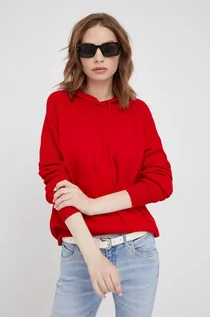 Swetry damskie - Benetton United Colors of United Colors of sweter bawełniany damski kolor czerwony lekki - grafika 1