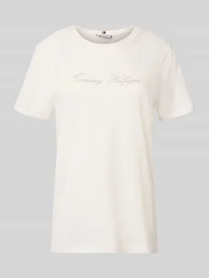 T-shirt o kroju regular fit z czystej bawełny - Koszulki i topy damskie - miniaturka - grafika 1