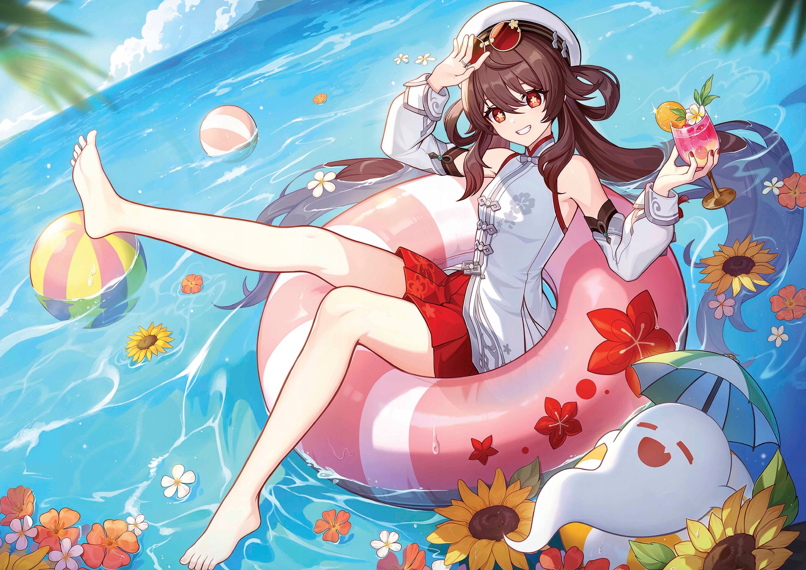 Plakat A3 Genshin Impact Anime Gra Hu Tao