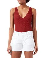 Spodenki damskie - Pepe Jeans Damskie szorty Siouxie, Biały (Denim-ta8), 27W - miniaturka - grafika 1