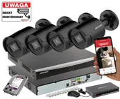 Zestawy do monitoringu - Zestaw 4 kamer IP HIKVISION DS-2CD2083G2-IU 8mpx Pełna Analityka Acusense + Switch PoE - miniaturka - grafika 1