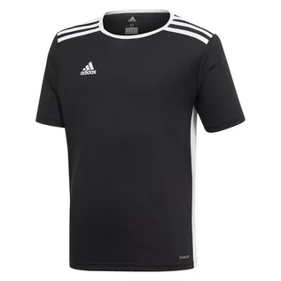 Odzież sportowa dziecięca - Adidas Koszulka dziecięca Entrada czarna 152cm - grafika 1