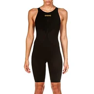 Stroje kąpielowe - Arena Powerskin Carbon Air² damski strój kąpielowy z odkrytymi plecami czarny/czarny/złoty 26 - miniaturka - grafika 1