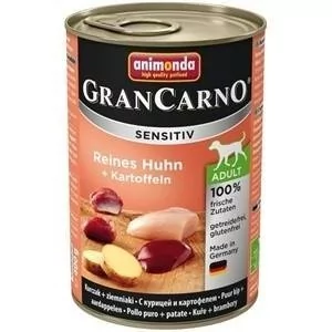 Animonda Gran Carno Sensitiv Kurczak + ziemniaki 400g 12314 - Mokra karma dla psów - miniaturka - grafika 2