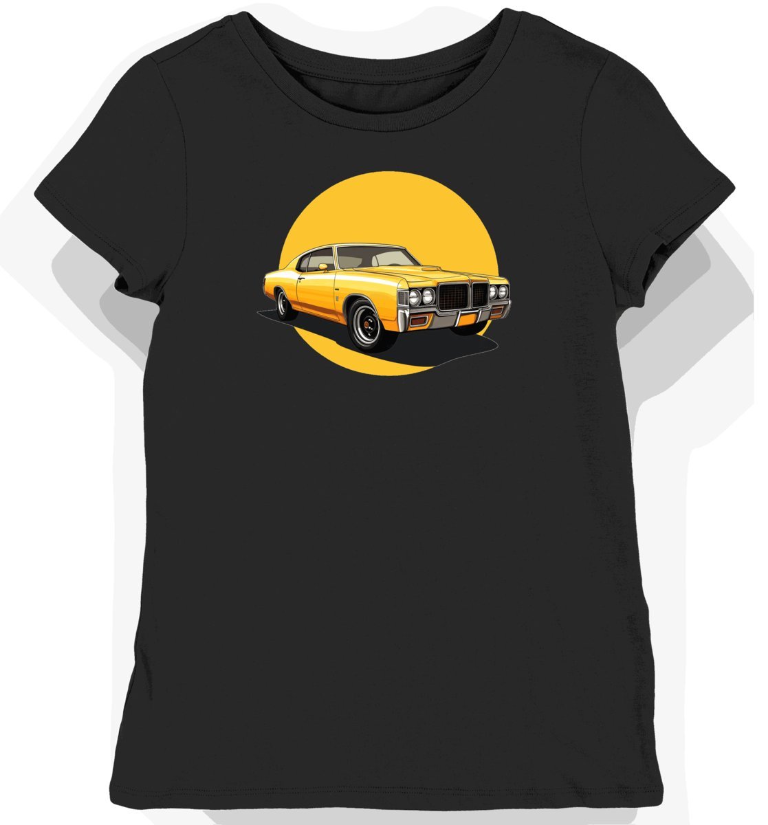 Koszulka damska czarna z motywem klasycznego Buick GSX M