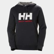 Kurtki i kamizelki sportowe damskie - Damska bluza dresowa nierozpinana z kapturem HELLY HANSEN HH LOGO HOODIE - miniaturka - grafika 1