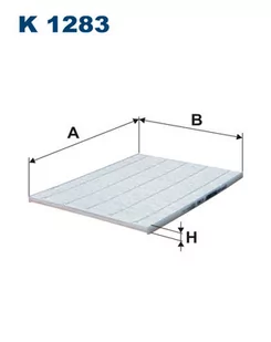 FILTRON Filtr kabinowy K1283 - Filtry kabinowe - miniaturka - grafika 1