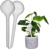 Inne akcesoria do nawadniania - Kule nawadniające do roślin, białe półprzezroczyste, 360 ml, 2 szt. - miniaturka - grafika 1