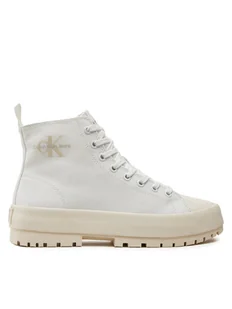 Calvin Klein Jeans Trampki YW0YW01519 Biały - Trampki damskie - miniaturka - grafika 1