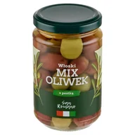 Warzywa w marynacie - San Romano Włoski mix oliwek z pestką 300 g - miniaturka - grafika 1