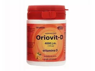 ORION PHARMA POLAND SP. Z O.O. Oriovit-D 4000 j.m. 100 tabletek - Leki przeciwbólowe - miniaturka - grafika 1