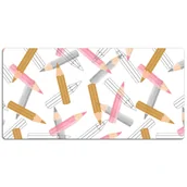 Podkładki na biurko - Ochronna podkładka na biurko Ołówki Wzór 120x60 cm, Dywanomat - miniaturka - grafika 1