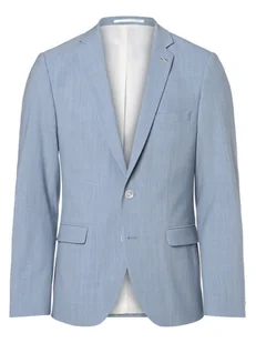 Finshley & Harding London Męska marynarka od garnituru modułowego Mężczyźni Slim Fit Sztuczne włókno niebieski marmurkowy, 23 - Garnitury - miniaturka - grafika 1