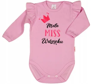 BODY NAPIS nadruk MISS WDZIĘKU r 62 KLEKLE - Body dla niemowląt - miniaturka - grafika 1
