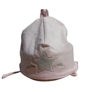 Szaliki i chustki dla dzieci - Bawełniana Czapeczka Dziewczęca Wiązana Biała Gwiazdka 38/40Cm Yo! Club - miniaturka - grafika 1