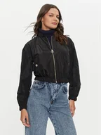 Kurtki damskie - Rinascimento Kurtka bomber CFC0119826003 Czarny Regular Fit - miniaturka - grafika 1