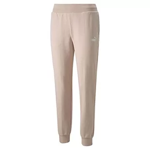 PUMA Damskie spodnie ESS+ Metallic Pants FL, różowy kwarc, L, Różowy kwarc, L - Spodnie rowerowe - miniaturka - grafika 1