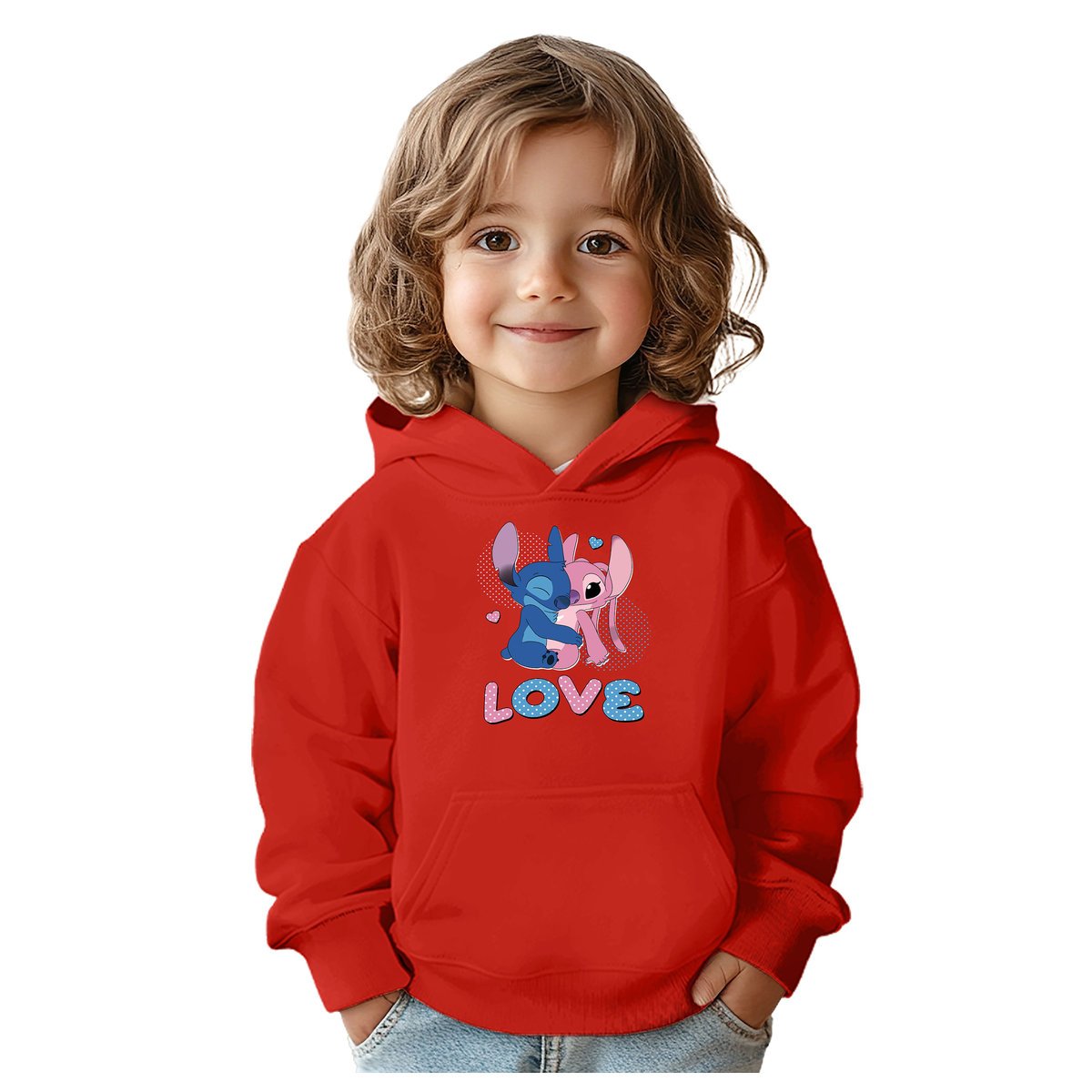 BLUZA DZIECIĘCA STITCH LOVE 122-128 CHŁOPIĘCA DZIEWCZĘCA PREZENT