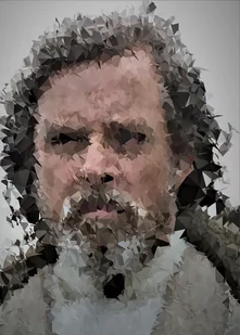 Plakat, POLYamory - Old Luke Skywalker, Gwiezdne Wojny Star Wars, 59,4x84,1 cm - Plakaty - miniaturka - grafika 1