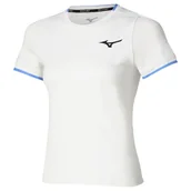 Koszulki sportowe damskie - Koszulka damska Mizuno Stargazer Short Sleeve Tee White L - miniaturka - grafika 1