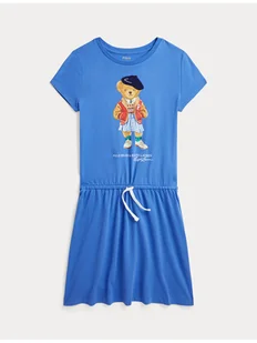 Polo Ralph Lauren Sukienka codzienna 313934978001 Niebieski Regular Fit - Sukienki i spódniczki dla dziewczynek - miniaturka - grafika 1