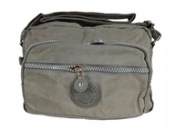 Torby sportowe - Torebka Listonoszka Pojemna Bag Street Szara - miniaturka - grafika 1