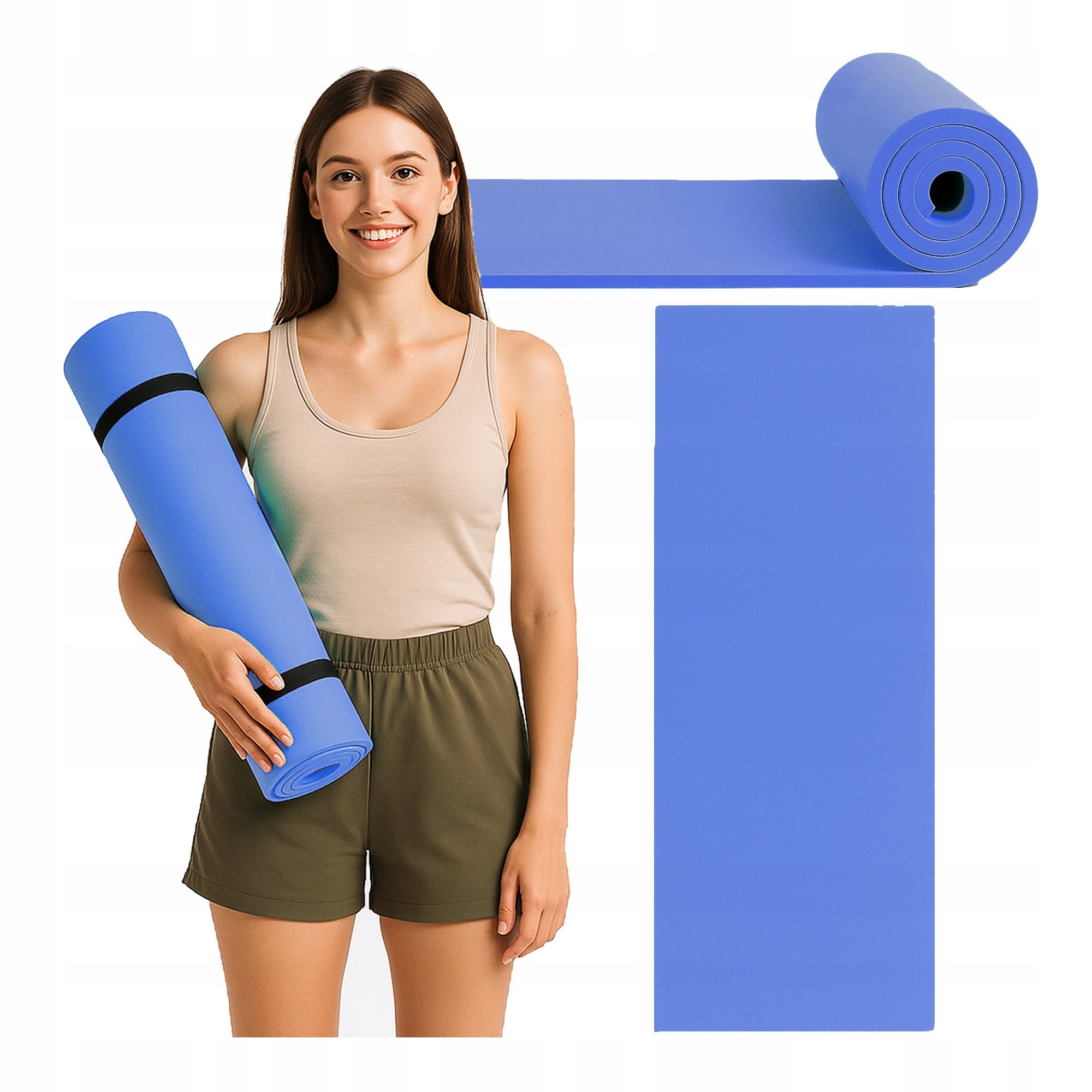 Karimata ultralekka mata turystyczna rolowana do plecaka na biwak w góry