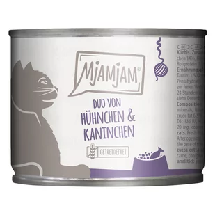 MjAMjAM Duo 6 x 200 g - Soczysty kurczak i królik z dynią na parze - Mokra karma dla kotów MjAMjAM Duo 6 x 200 g - Soczysty kurczak i królik z dynią na parze - Mokra karma dla kotów - miniaturka - grafika 1