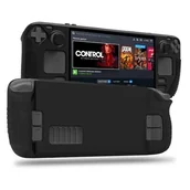 Gadżety dla graczy - Etui TECH-PROTECT TPUCarbon do Steam Deck Czarny - miniaturka - grafika 1