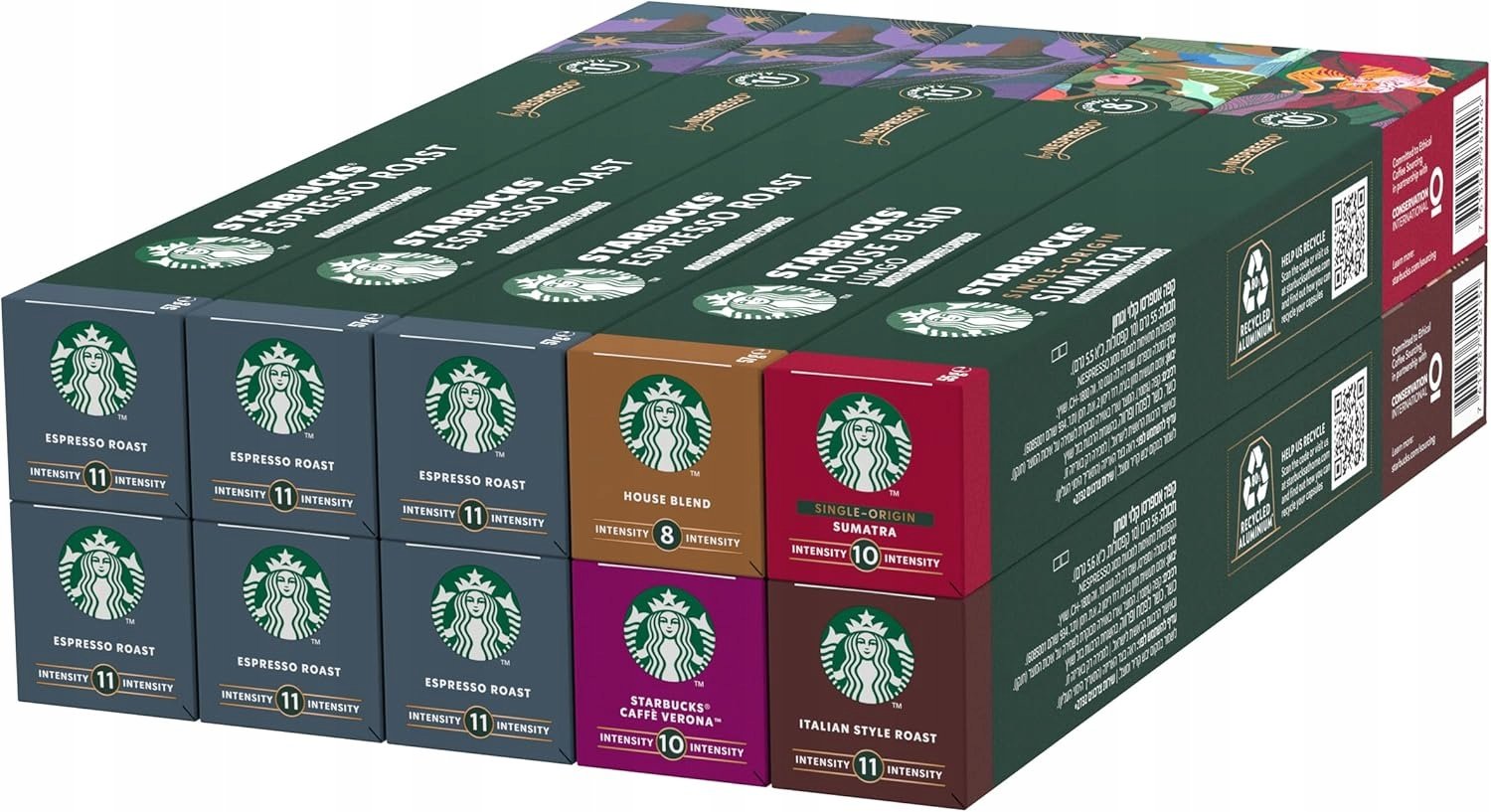 Starbucks Kapsułki do Nespresso Espresso Roast i Inne mix 100szt. Kawa