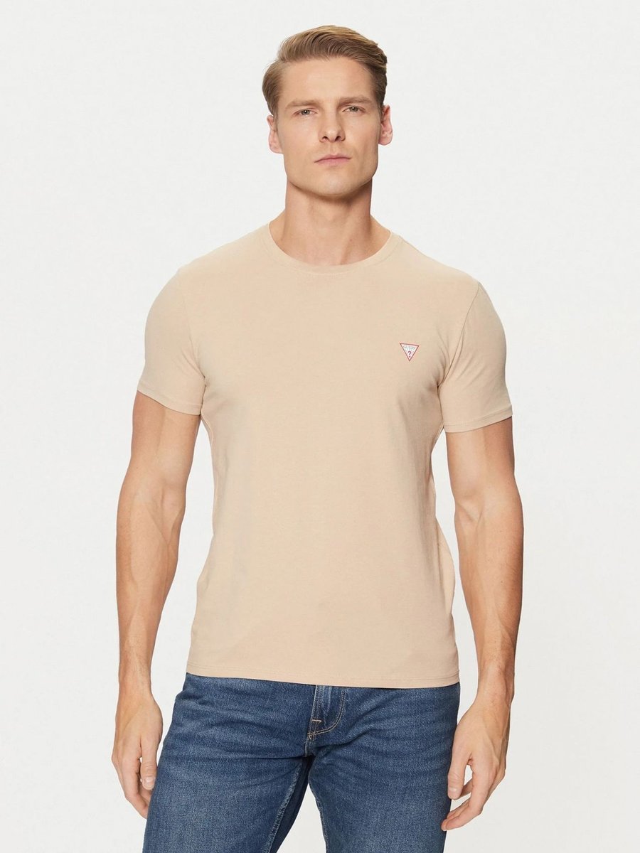 t-shirt uomo guess m2yi24 j1314 core tee g1dr neutral sand