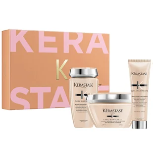 Kerastase Curl Manifesto zestaw szampon do włosów 250ml + maska do włosów 200ml + nawilżający krem do loków 150ml - Zestawy kosmetyków damskich - miniaturka - grafika 1