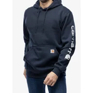 Bluzy męskie - Bluza z kapturem męska Carhartt Sleeve Logo Hooded Sweatshirt - miniaturka - grafika 1