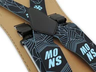 Dodatki do ubrań - Szerokie czarno-niebieskie narciarskie szelki do spodni - SNOW T102 - miniaturka - grafika 1