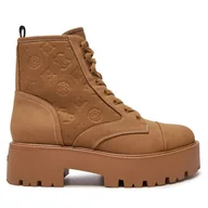 Botki damskie - Botki Guess Vaina FLTSLR LEM10 Brązowy - miniaturka - grafika 1