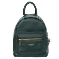 Torebki damskie - Plecak Skórzany Vezze Pulito Oro Butelkowy - miniaturka - grafika 1