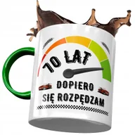 Kubki - Kubek Zielony na Urodziny 70 70te 70-te na Prezent z Nadrukiem ze Zdjęciem+ Opakowanie na prezent (wzór 01) - miniaturka - grafika 1