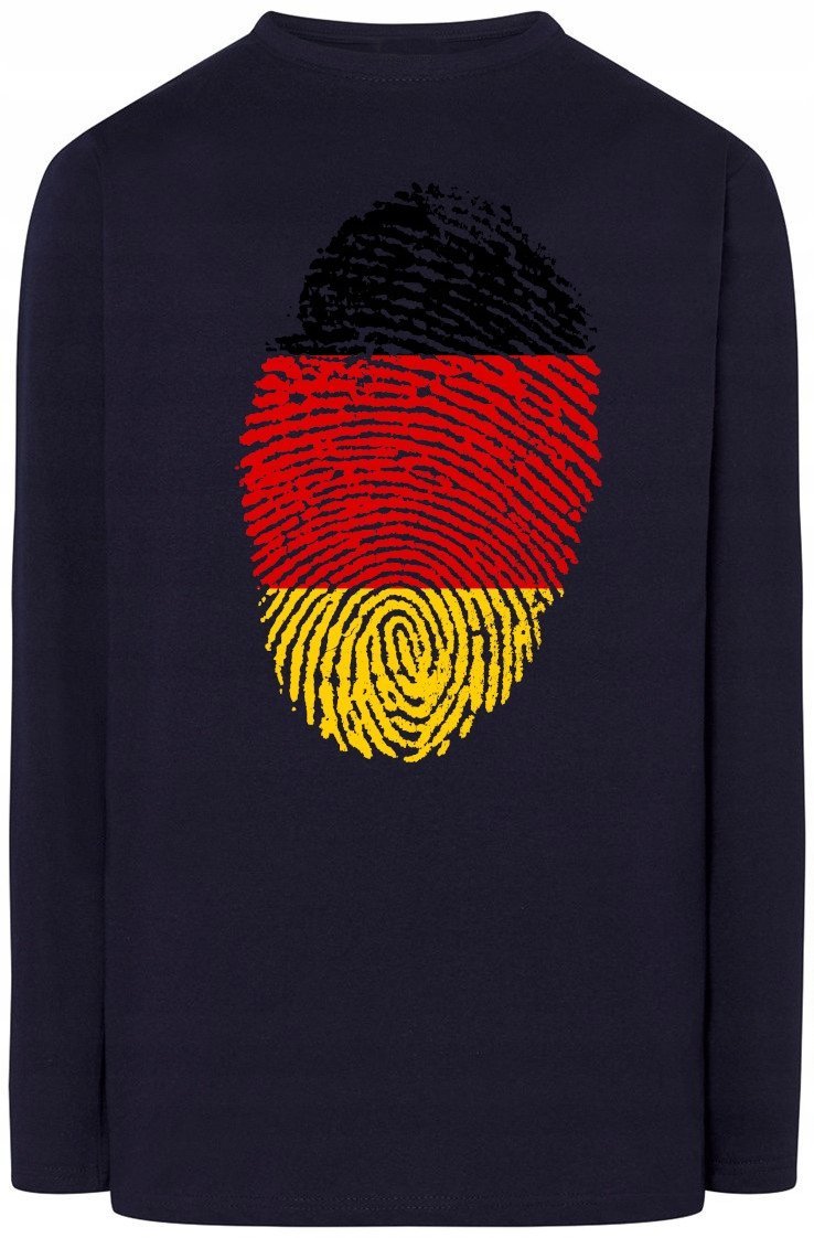 Niemcy Flaga Odcisk Bluza Longsleeve Rozm.L