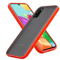 Etui i futerały do telefonów - Pokrowiec Etui Do Samsung Galaxy A41 w Matowe Czerwono - Czarne Guziki TPU Hard Case Obudowa Ochronny Cadorabo - miniaturka - grafika 1