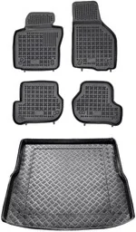 Zestaw dywaniki i mata plastikowa do Volkswagen Golf 2008-2016 - Kombi - Dywaniki samochodowe - miniaturka - grafika 1