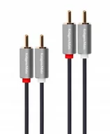 Kable - Kruger&Matz KM1211 Kabel 2 rca - 2 rca 3m Basic LEC-KM1211 - miniaturka - grafika 1