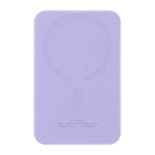 Baseus Magnetyczny mini powerbank 5000mAh 20W fioletowy - Powerbanki - miniaturka - grafika 2
