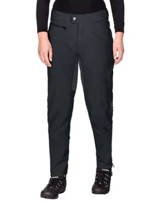 Spodnie softshell damskie rowerowe Vaude Qimsa II - czarne - Spodnie rowerowe - miniaturka - grafika 1